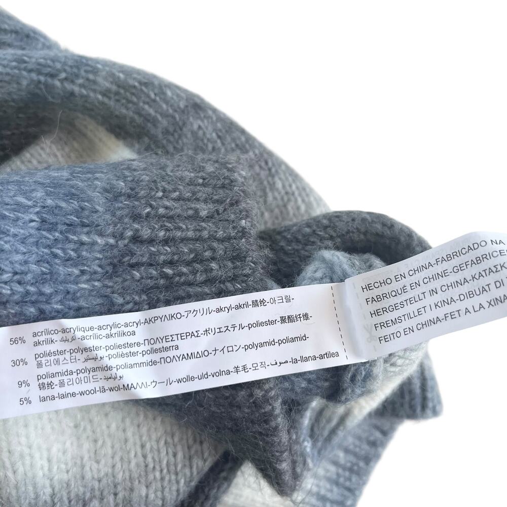 Zara Boys Blue Grey Ombre Long Sleeve Warm Cozy Sweater size 9-10 - Picture 6 of 6